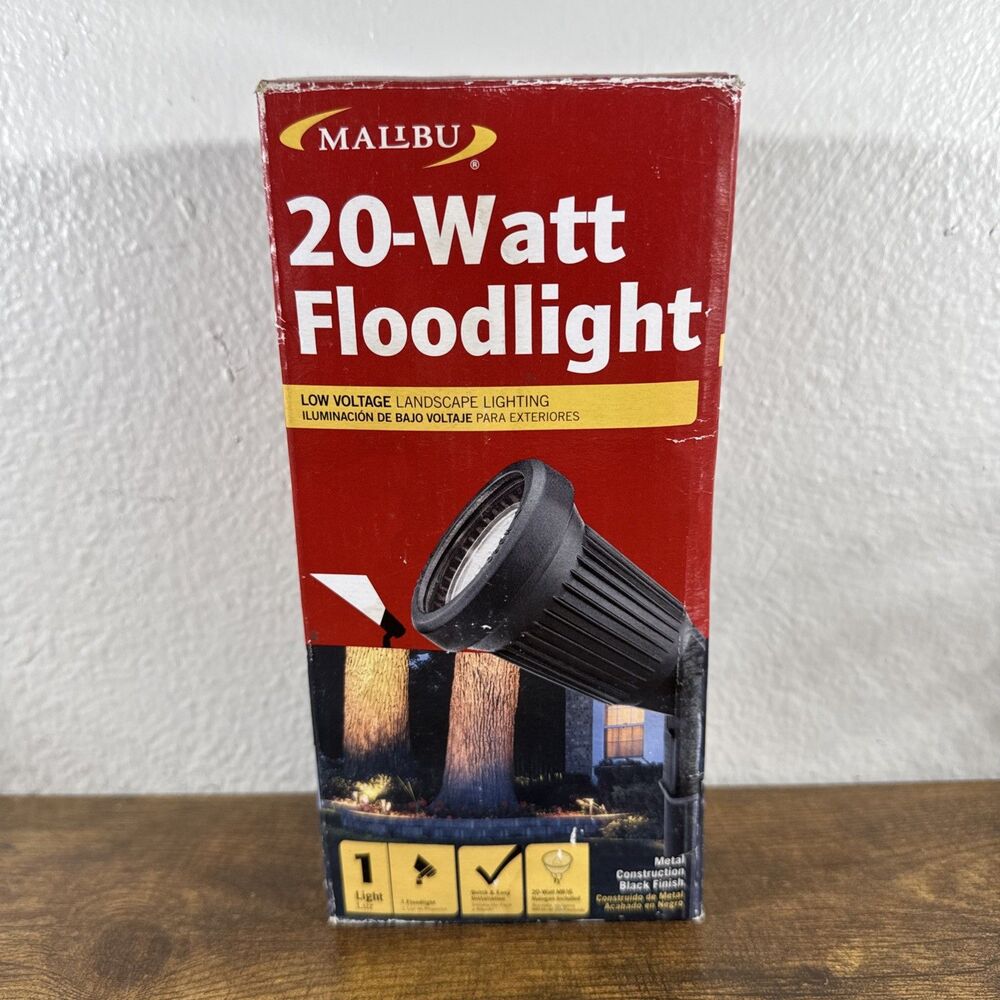 Malibu LED 20 Watt Landscape Floodlight 9602 NEW in Box Ships Fast  W Light Bulb